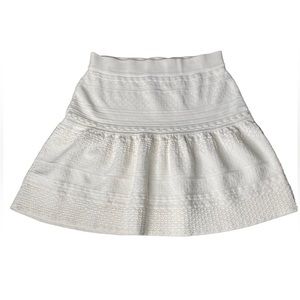 BCBG Maxazria Cream Mini Skirt Women’s M